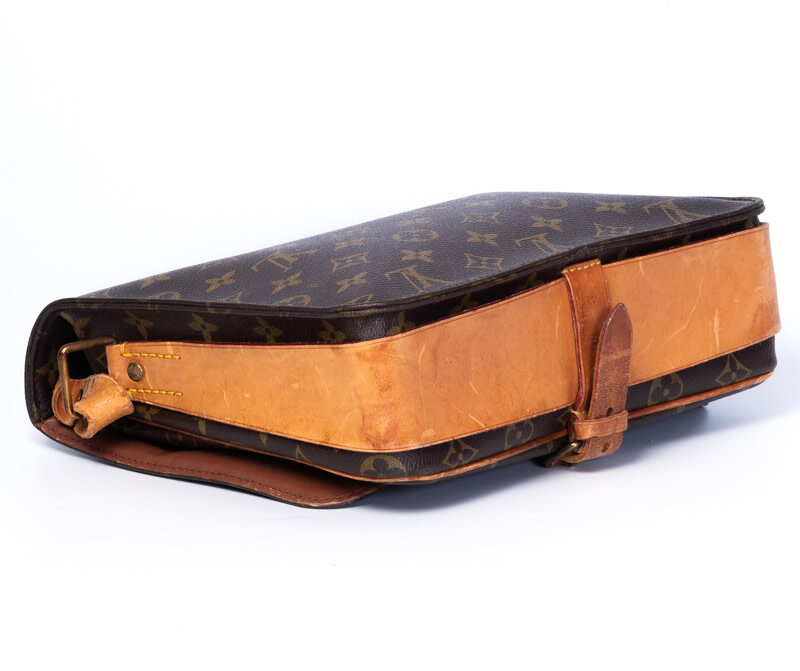 LOUIS VUITTON LOUIS VUITTON VINTAGE MONOGRAM CARTOUCHIÈRE MM CROSBODY BAG