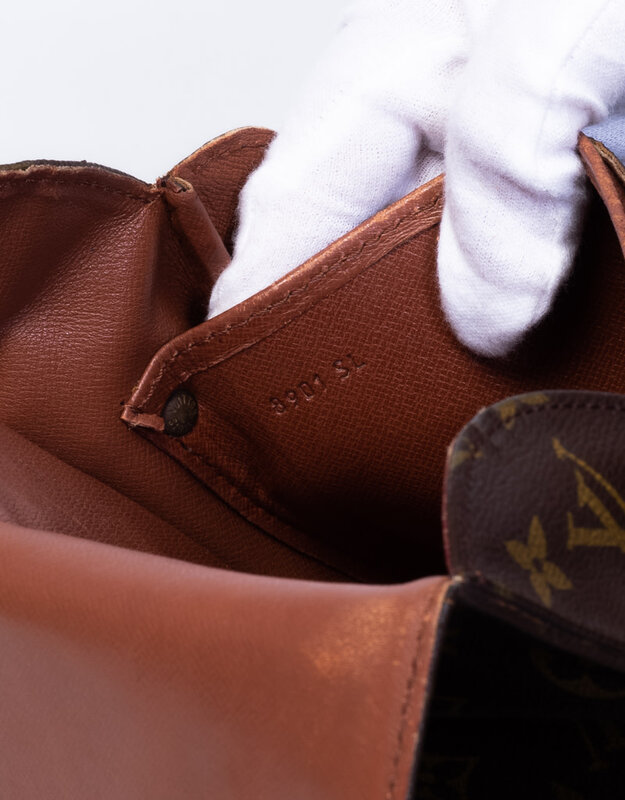 LOUIS VUITTON LOUIS VUITTON VINTAGE MONOGRAM CARTOUCHIÈRE MM CROSBODY BAG