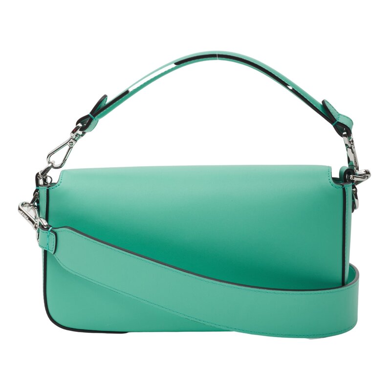 FENDI X TIFFANY & CO. FENDI X TIFFANY & CO. LEATHER TIFFANY BLUE & SILVER BAGUETTE BAG MEDIUM
