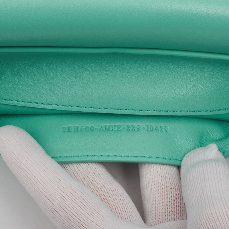 FENDI X TIFFANY & CO. FENDI X TIFFANY & CO. LEATHER TIFFANY BLUE & SILVER BAGUETTE BAG MEDIUM