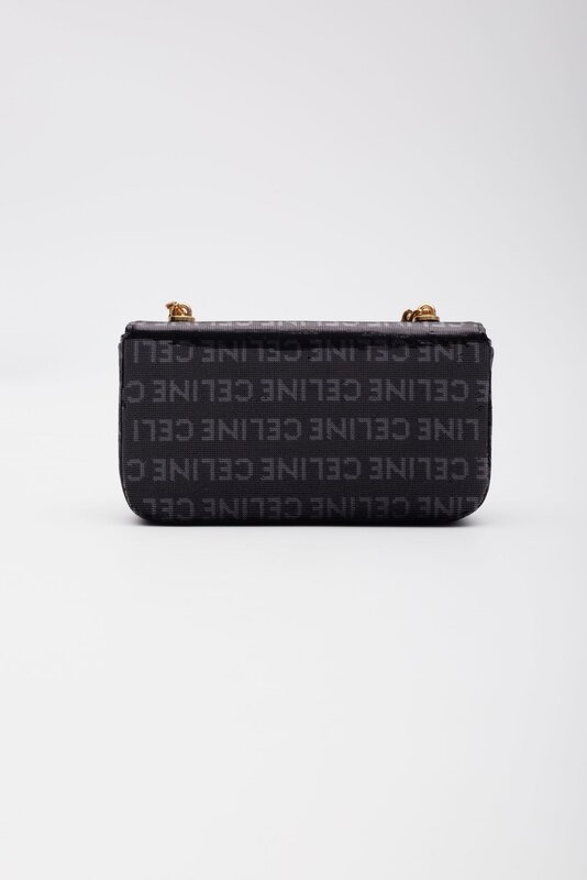 CELINE CELINE SHINY SEQUINS LOGO TRIOMPHE SHOULDER BAG