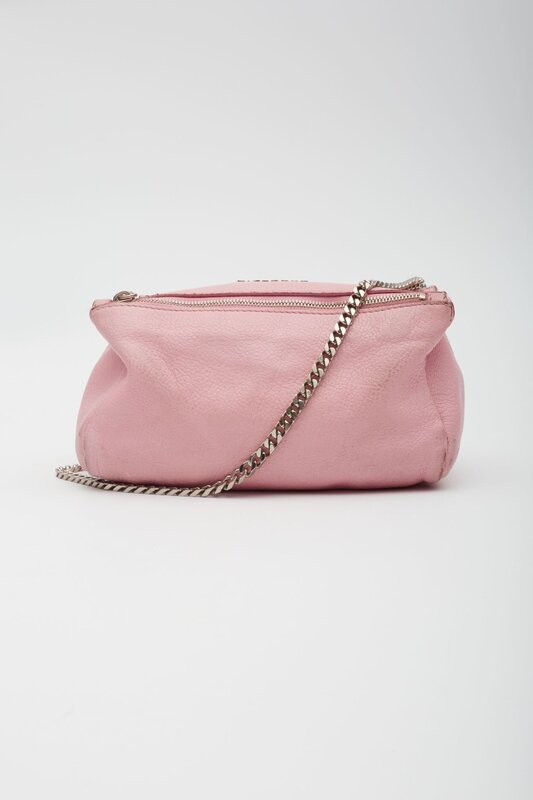 GIVENCHY GIVENCHY SUGAR LEATHER MINI PANDORA SHOULDER BAG PINK