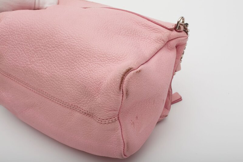GIVENCHY GIVENCHY SUGAR LEATHER MINI PANDORA SHOULDER BAG PINK