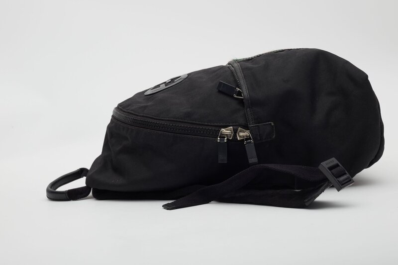 GUCCI GUCCI GG MONOGRAM WEB CLASSIC BACKPACK BLACK