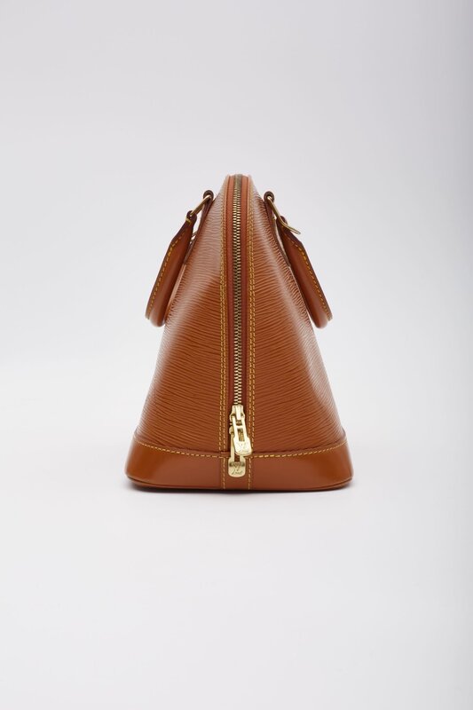 LOUIS VUITTON LOUIS VUITTON EPI LEATHER CIPANGO ORANGE ALMA PM HANDBAG