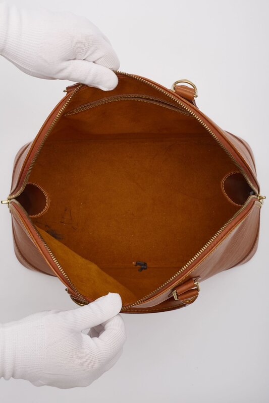LOUIS VUITTON LOUIS VUITTON EPI LEATHER CIPANGO ORANGE ALMA PM HANDBAG