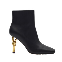 BOTTEGA VENETA BOTTEGA VENETA GOLD ANKLE BOOTIE GOLD KNOT HEELS