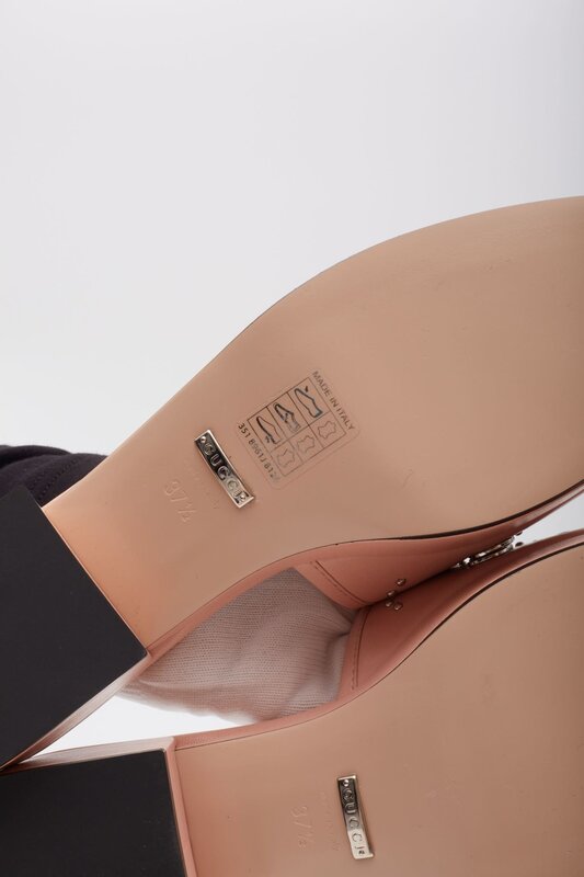 GUCCI GUCCI STUDS PERFECT PINK 40MM PLATFORM SANDALS