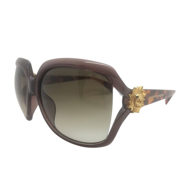 ALEXANDER MCQUEEN AMQ GOLD TORTOISE SUNGLASSES