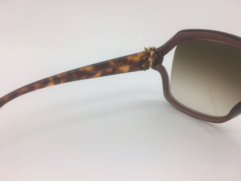 ALEXANDER MCQUEEN AMQ GOLD TORTOISE SUNGLASSES