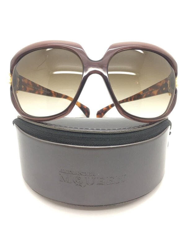 ALEXANDER MCQUEEN AMQ GOLD TORTOISE SUNGLASSES