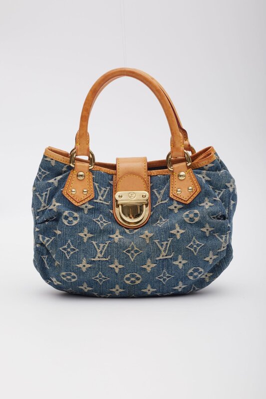 LOUIS VUITTON MONOGRAM DENIM BLUE PLEATY BAG MINI CRTBLNCHSHP