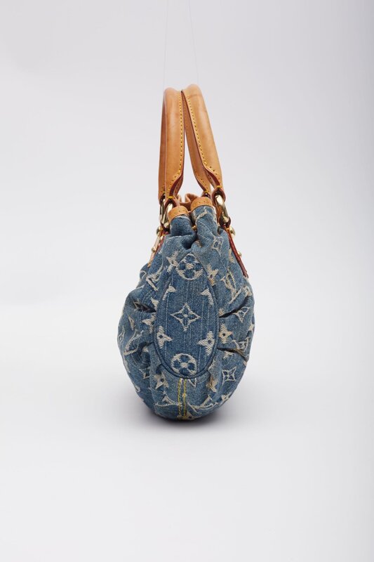 LOUIS VUITTON MONOGRAM DENIM BLUE PLEATY BAG MINI CRTBLNCHSHP
