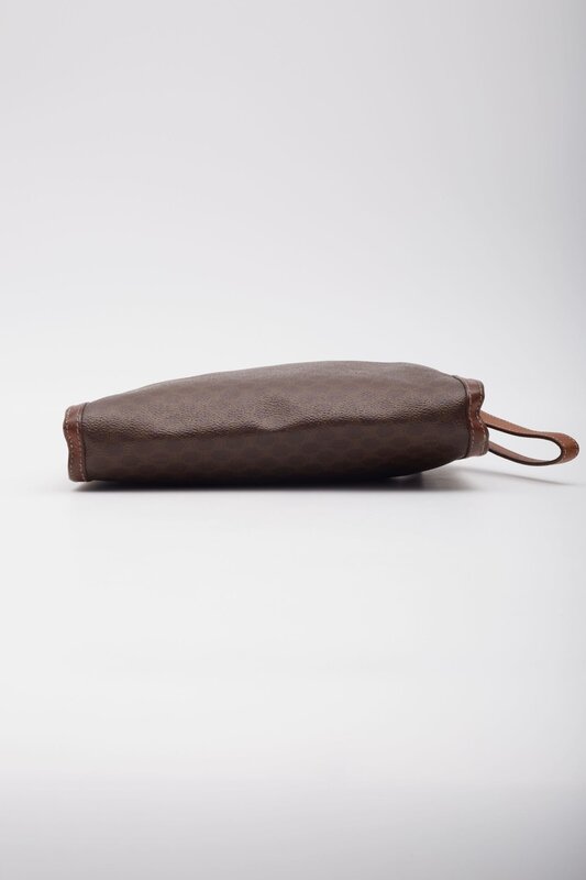 CELINE CELINE CANVAS MONOGRAM PORTFOLIO WRISTLET BAG