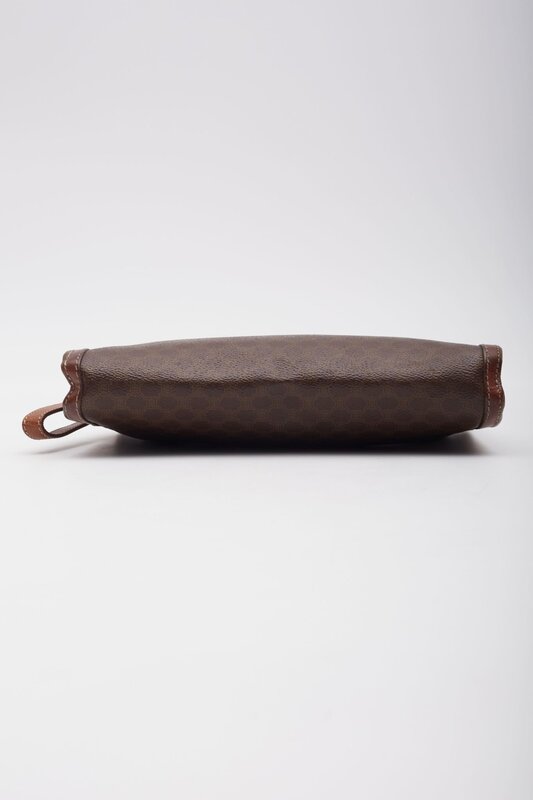 CELINE CELINE CANVAS MONOGRAM PORTFOLIO WRISTLET BAG