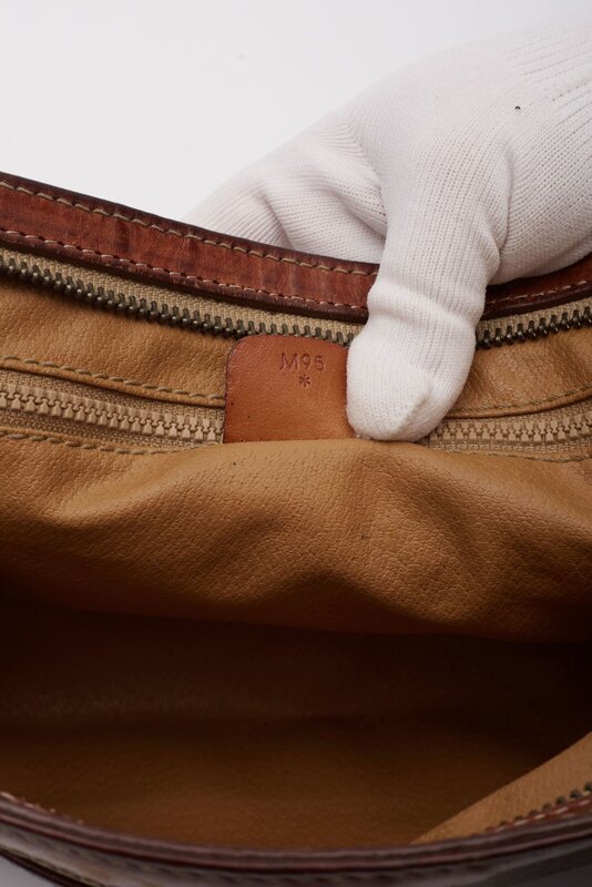 CELINE CELINE CANVAS MONOGRAM PORTFOLIO WRISTLET BAG