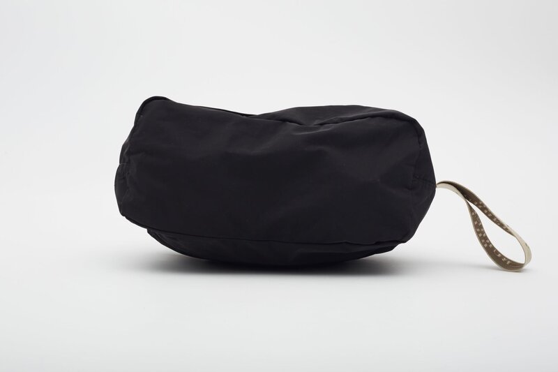 BURBERRY BLACK NYLON VANITY POUCH BAG