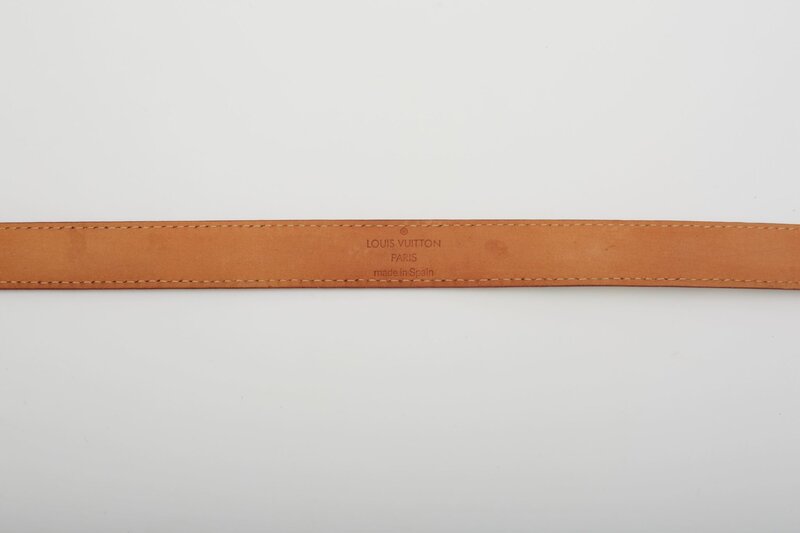 LOUIS VUITTON LOUIS VUITTON WHITE MULTICOLOR MONOGRAM SKINNY BELT (70/28)