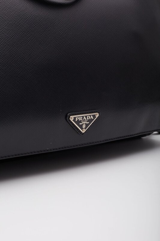PRADA PRADA BLACK SAFFIANO BUSINESS BRIEFCASE BAG