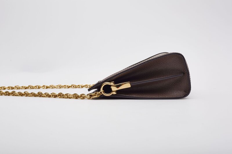 GUCCI GUCCI GG SUPREME MONOGRAM WEB OPHIDIA CHAIN SHOULDER EBONY SMALL