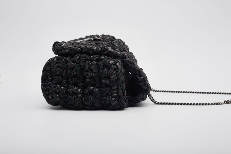 SAINT LAURENT SAINT LAURENT MONOGRAM RAFFIA KATE SHOULDER BAG MEDIUM