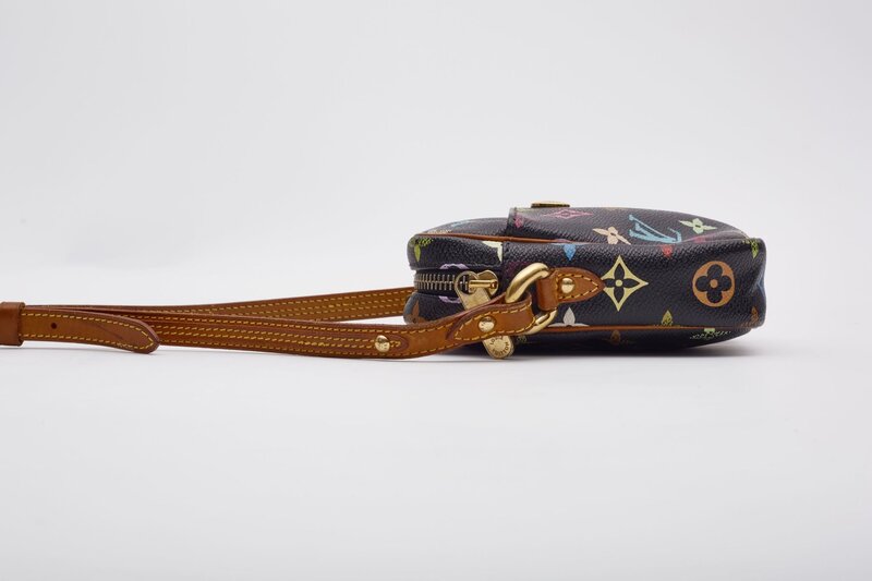 LOUIS VUITTON LOUIS VUITTON BLACK MURAKAMI MULTICOLOR MONOGRAM RIFT BAG