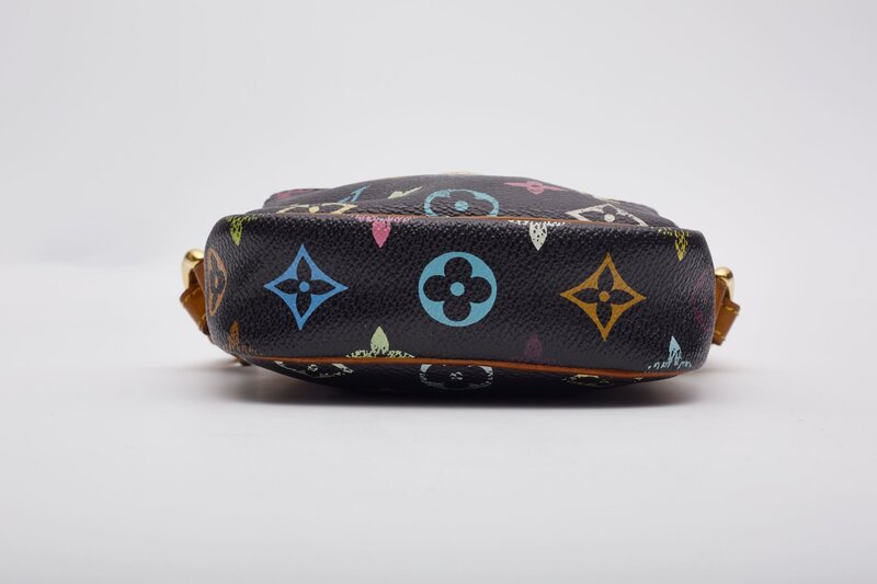 LOUIS VUITTON LOUIS VUITTON BLACK MURAKAMI MULTICOLOR MONOGRAM RIFT BAG