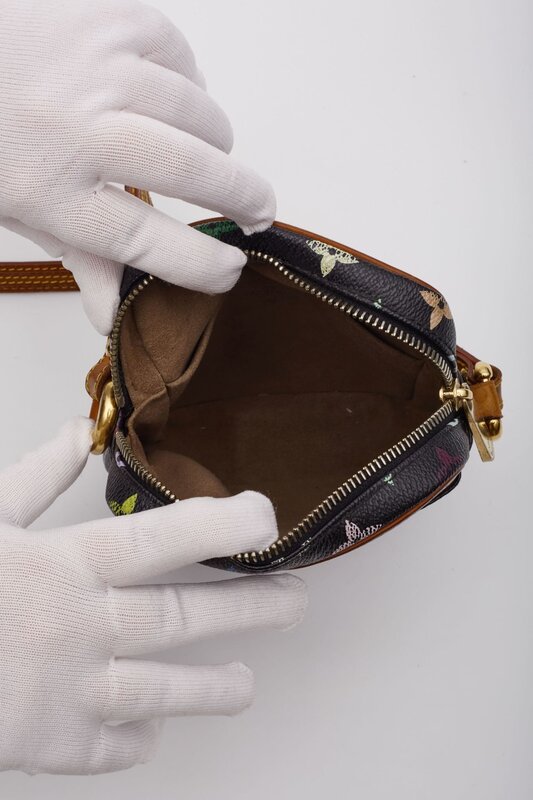 LOUIS VUITTON LOUIS VUITTON BLACK MURAKAMI MULTICOLOR MONOGRAM RIFT BAG