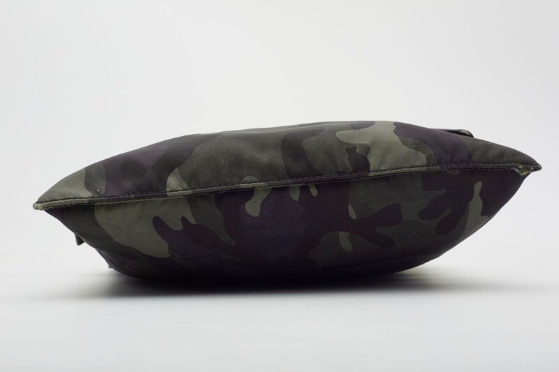 PRADA PRADA CAMOUFLAGE NYLON KHAKI MESSENGER BAG