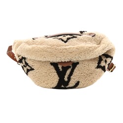 LOUIS VUITTON LOUIS VUITTON MONOGRAM NEUTRALS SHEARLING TEDDY BUM BAG