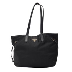 PRADA PRADA TESUTO NYLON BLACK TOTE BAG