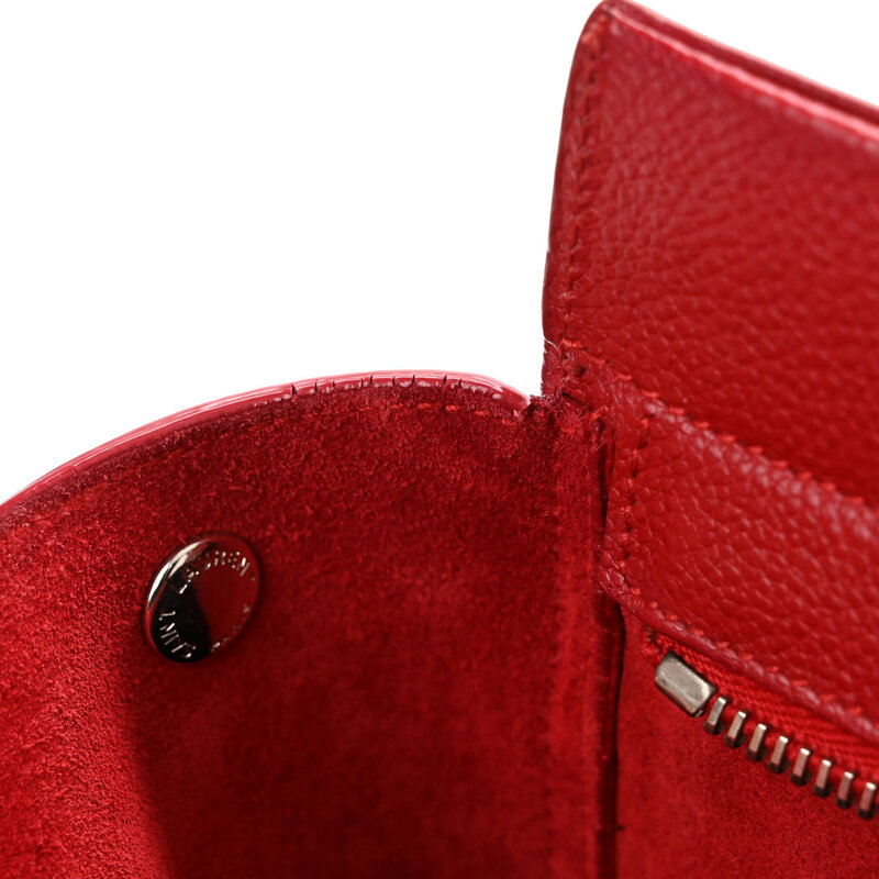 SAINT LAURENT SAINT LAURENT GRAINED LEATHER RED RIVE GAUCHE TOTE BAG SMALL