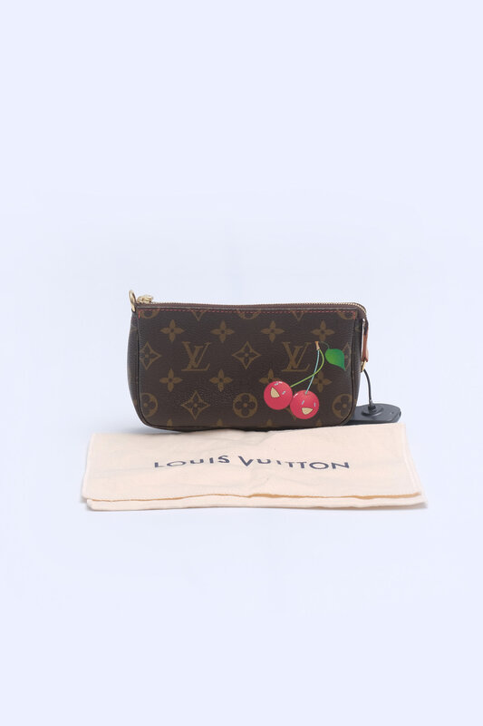 LOUIS VUITTON LOUIS VUITTON CERISES MONOGRAM POCHETTE LIMITED EDITION ACCESSORIES MINI ULTRA RARE