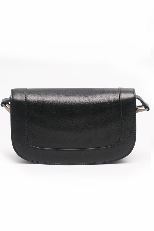 VALENTIVO VALENTINO CALFSKIN SUPERVEE SHOULDER BAG BLACK