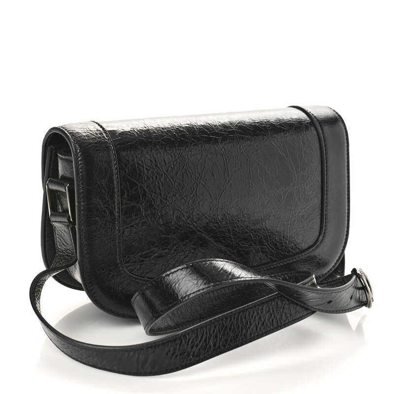 VALENTIVO VALENTINO CALFSKIN SUPERVEE SHOULDER BAG BLACK