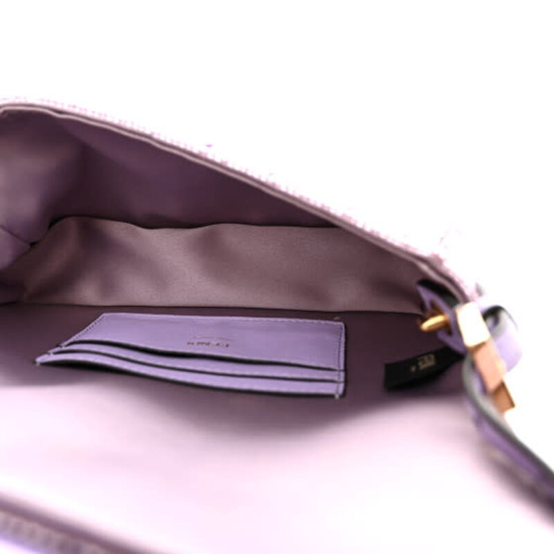 FENDI FENDI MINI BAGUETTE 1997 PURPLE SEQUINNED BAG