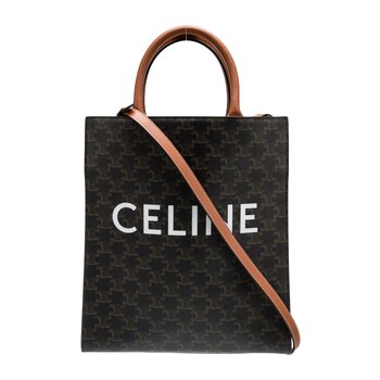 CELINE CELINE MONOGRAM VERTICAL CABAS TOTE BAG SMALL