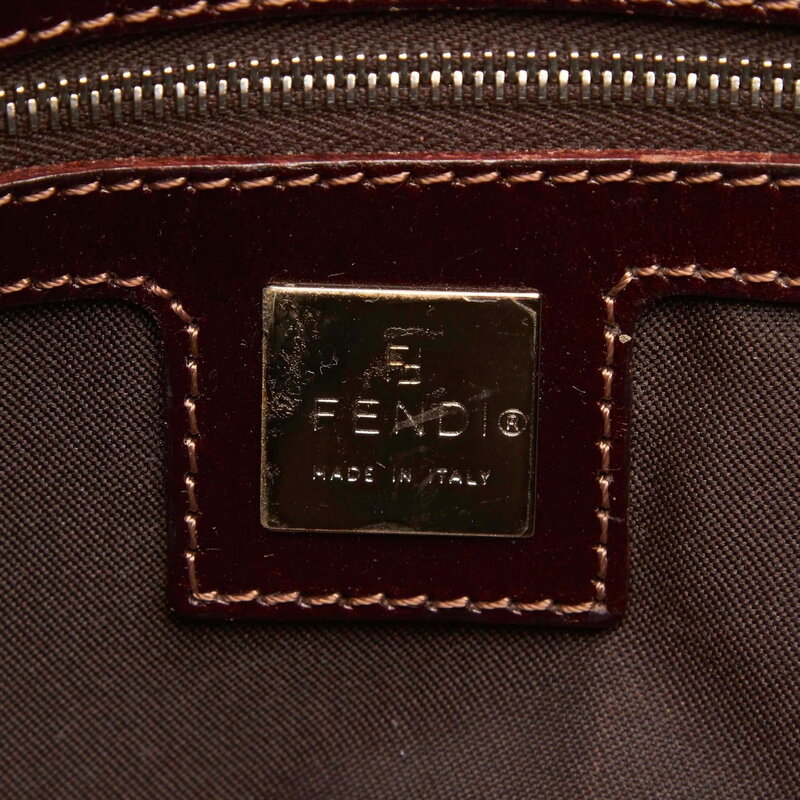 FENDI FENDI BEIGE ZUCCA FF CANVAS SHOULDER BAG