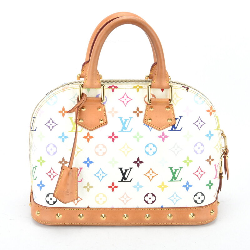 LOUIS VUITTON LOUIS VUITTON MURAKAMI WHITE MONOGRAM MULTICOLOR ALMA NM BAG