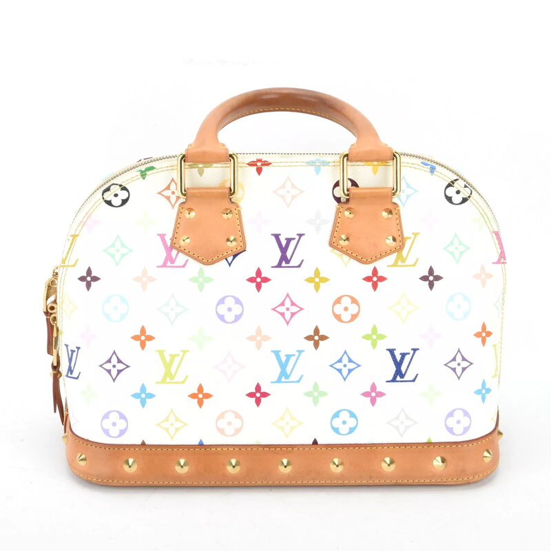 LOUIS VUITTON LOUIS VUITTON MURAKAMI WHITE MONOGRAM MULTICOLOR ALMA NM BAG