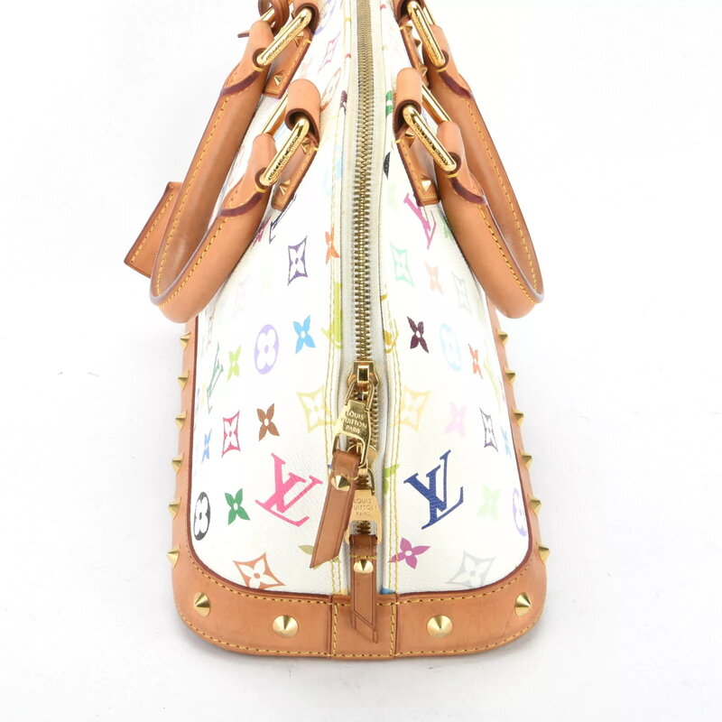 LOUIS VUITTON LOUIS VUITTON MURAKAMI WHITE MONOGRAM MULTICOLOR ALMA NM BAG