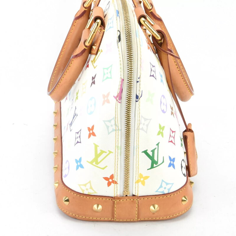 LOUIS VUITTON LOUIS VUITTON MURAKAMI WHITE MONOGRAM MULTICOLOR ALMA NM BAG