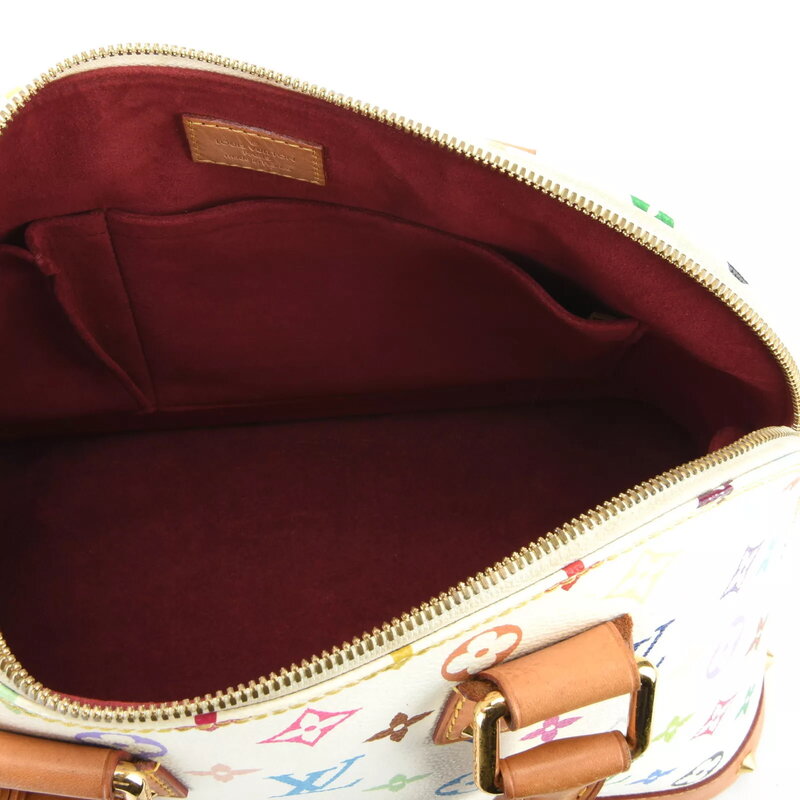 LOUIS VUITTON LOUIS VUITTON MURAKAMI WHITE MONOGRAM MULTICOLOR ALMA NM BAG