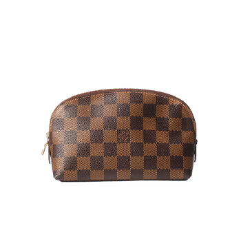 LOUIS VUITTON LOUIS VUITTON DAMIER EBENE DE MONOGRAM LOGO  COSMETIC BAG