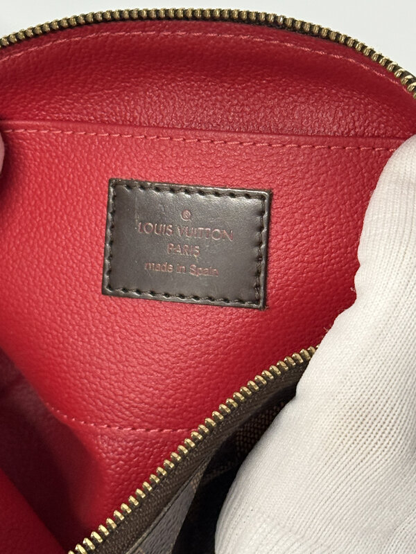 LOUIS VUITTON LOUIS VUITTON DAMIER EBENE DE MONOGRAM LOGO  COSMETIC BAG