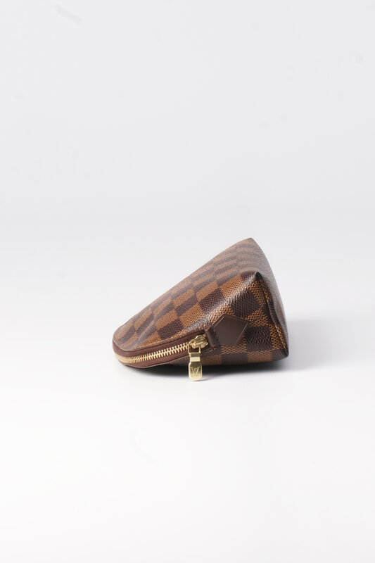 LOUIS VUITTON LOUIS VUITTON DAMIER EBENE DE MONOGRAM LOGO  COSMETIC BAG