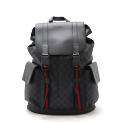 GUCCI GUCCI GG SUPREME SHERRY LINE RUCKSACK BACKPACK BLACK