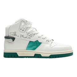 ACNE STUDIOS 08STHLM HIGH TOP SNEAKERS (EU 41) WHITE/GREEN
