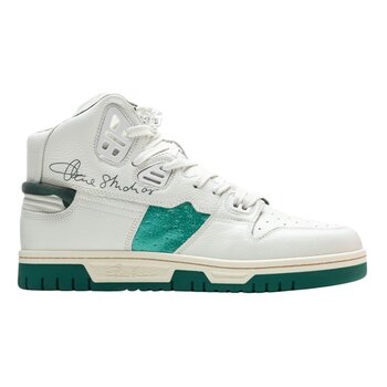ACNE STUDIOS 08STHLM HIGH TOP SNEAKERS (EU 41) WHITE/GREEN