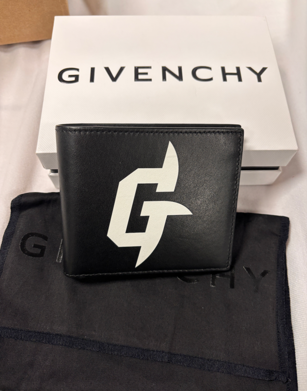 GIVENCHY GIVENCHY G RIDER DESIGN BLACK BIFOLD WALLET
